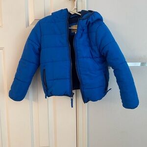 Vibrant Blue Kids Puffer Jacket